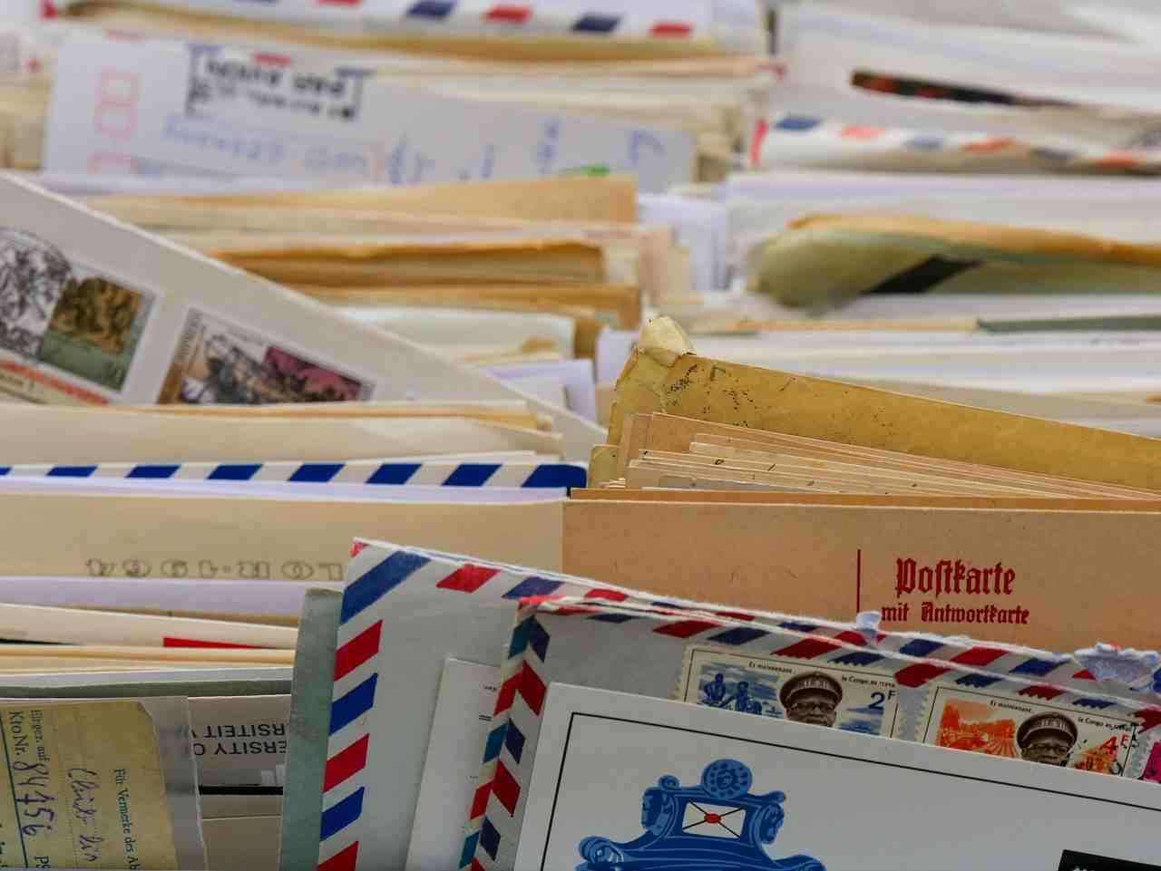 communication, lettres, enveloppe